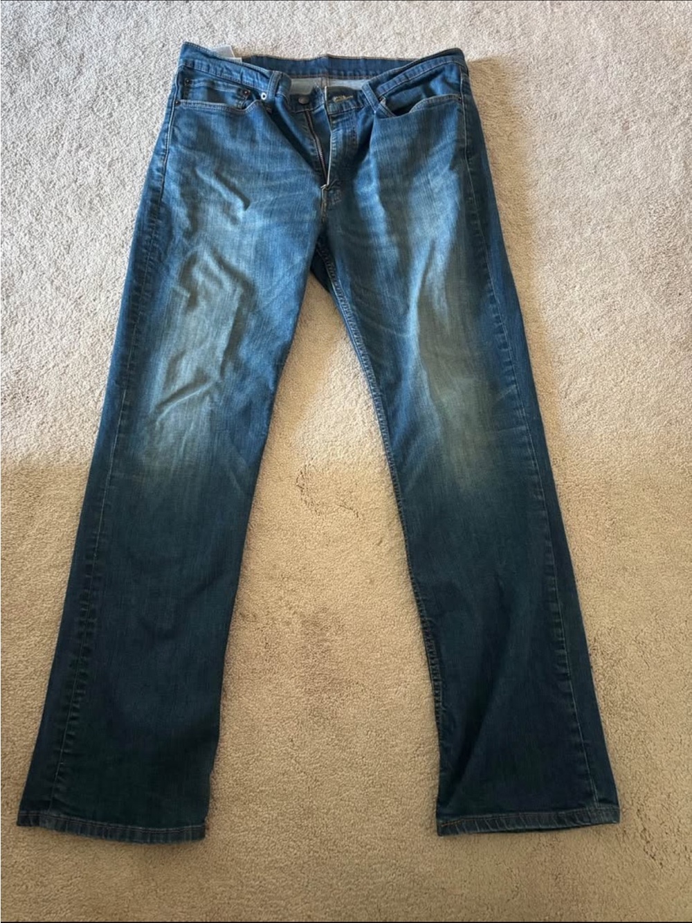 Levi's Men's Straight Leg Denim Jeans - Blue Wash